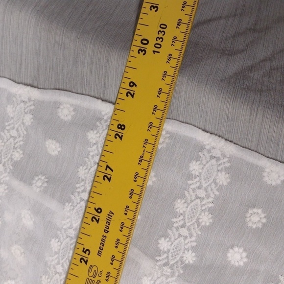 White House Black Market sheer boho chic blouse - Picture 12 of 12